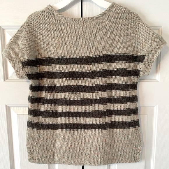 Gap Gray Short Sleeve Mohair Sweater, M - Picture 2 of 9